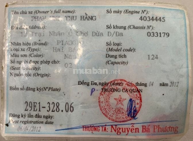 Bán xe vespa lx 125 ie phun xăng điện tử