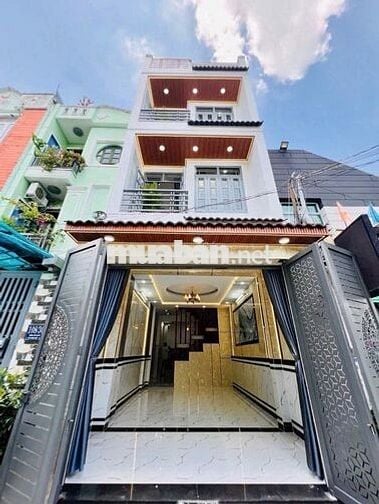 BÁN NHÀ SHR 3 TẦNG 64M2 4X16 P TÂN CHÁNH HIỆP Q12 6TỶ6