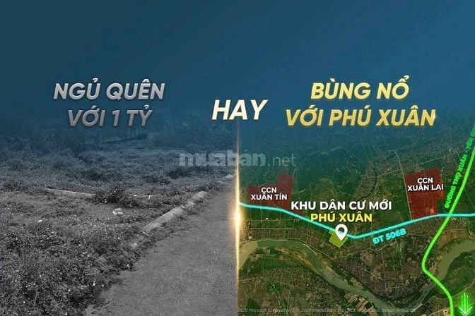 đất thổ cư phú xuân nẵm trong trung tâm 3 cụm công nghiệp 
