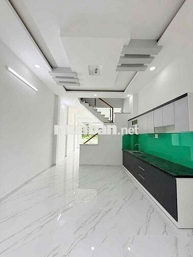 Nhà Mới 100%(4x14m) Đường 26/3 1Lầu 2PN 2VS hẻm xe hơi