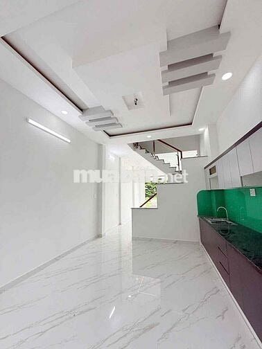 Nhà Mới 100%(4x14m) Đường 26/3 1Lầu 2PN 2VS hẻm xe hơi