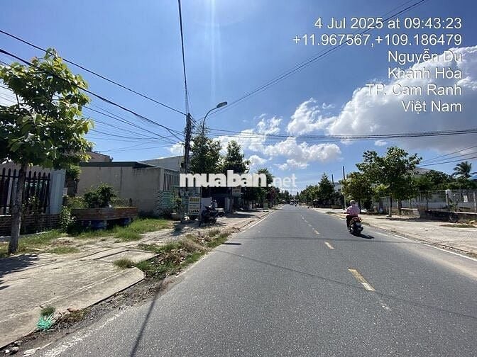 Bán đất MT 234,9m2 (ngang 6,2m) Đ.Nguyễn Du,Cam Phúc Bắc, TP Cam Ranh