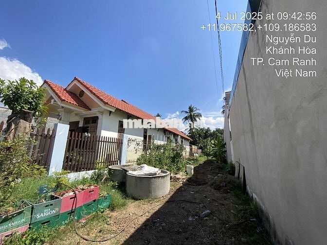 Bán đất MT 234,9m2 (ngang 6,2m) Đ.Nguyễn Du,Cam Phúc Bắc, TP Cam Ranh