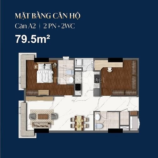 Bán căn hộ chung cư 2PN, 3,8 tỷ, 69m2 tại Terra Luxury, CĐT Khang Nam