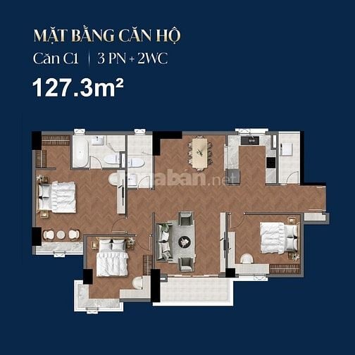 Bán căn hộ chung cư 2PN, 3,8 tỷ, 69m2 tại Terra Luxury, CĐT Khang Nam