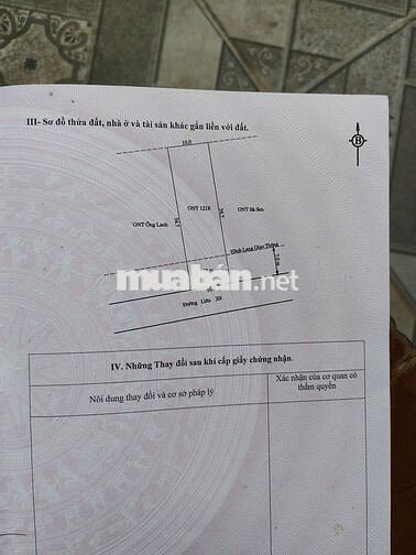 Cần bán cặp đất mặt tiền liên thôn gần QL 1A