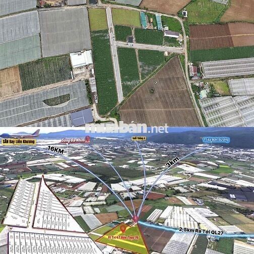 🌿 Cơ hội vàng sở hữu lô đất 447m² ngay thị trấn Thạnh Mỹ – trung tâm Đ