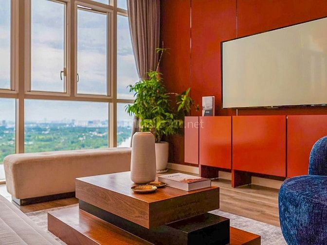 Cho thuê Căn hộ tại The Vista An Phú view sông gồm 4 phòng ngủ 180m2