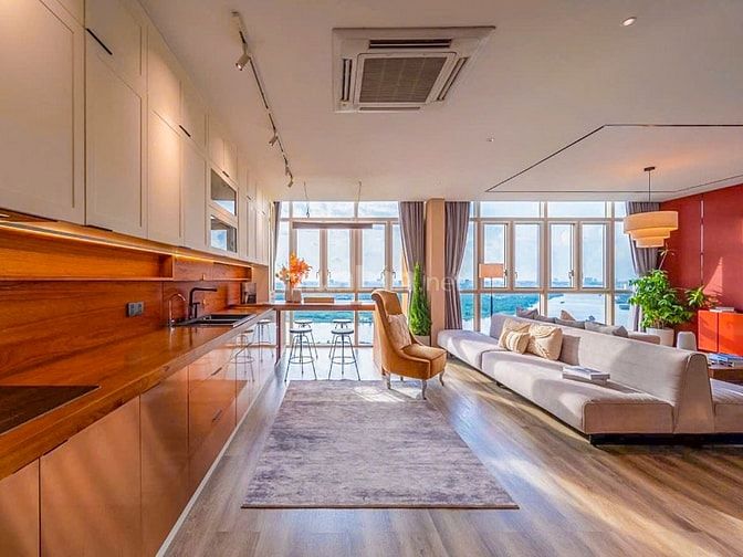 Cho thuê Căn hộ tại The Vista An Phú view sông gồm 4 phòng ngủ 180m2