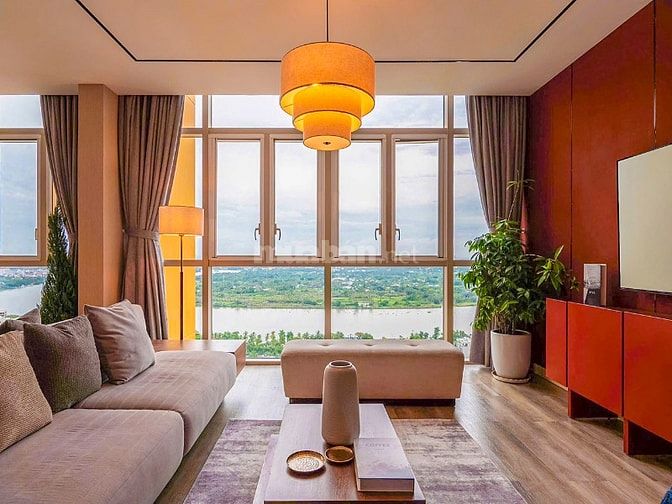 Cho thuê Căn hộ tại The Vista An Phú view sông gồm 4 phòng ngủ 180m2