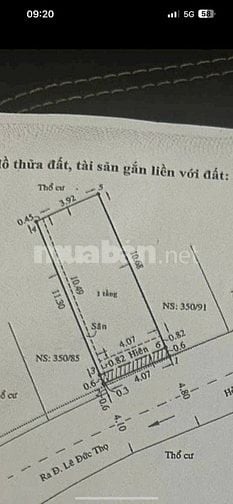 Bán nhà rẻ hẻm xe hơi (4,3x12) 350/87 Lê Đức Thọ P6 Gò Vấp (AN NHƠN)