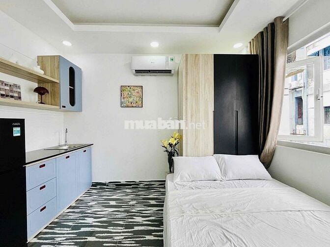 CHÍNH CHỦ TRỐNG STUDIO BAN CÔNG FULL NỘI THẤT BÓC SEAL MỚI HOÀN THIỆN