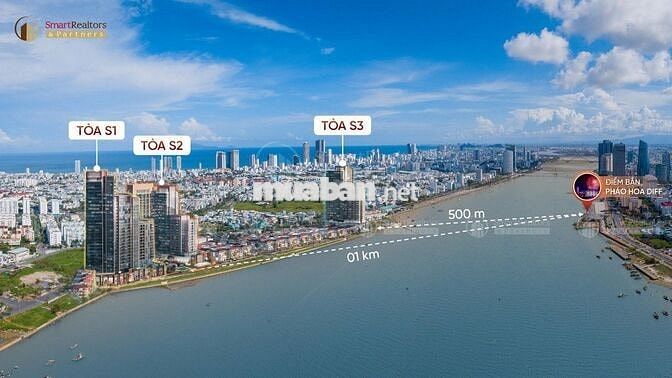 Cần sang nhượng 2 căn loại 1pn và Studio view sông Hàn giá 3ty5