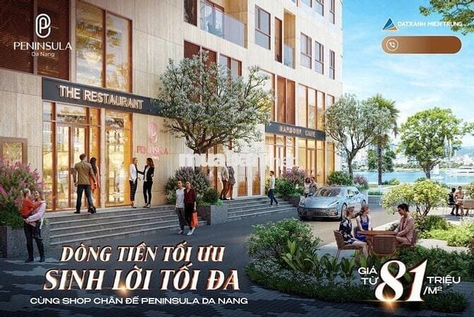 Sở hữu ngay CHĐ 2 mặt tiền dự án Peninsula Đà Nẵng.
