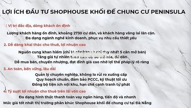 Sở hữu ngay CHĐ 2 mặt tiền dự án Peninsula Đà Nẵng.