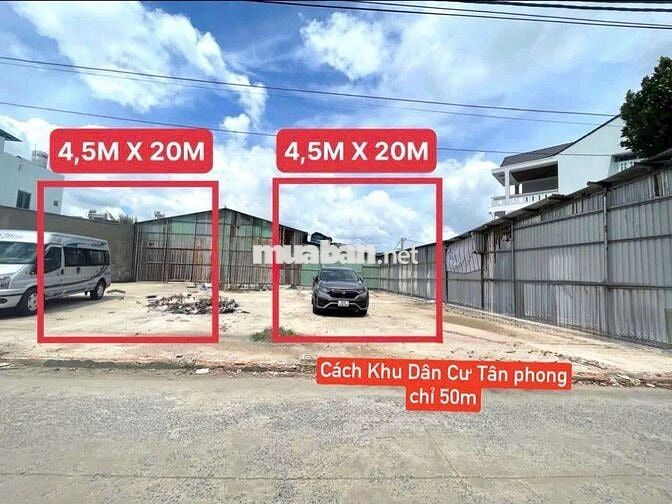 Đất thổ cư 90m2 tân phong biên hòa