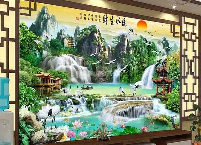 Tranh gạch 3d phong cảnh - phong thủy - CXX43