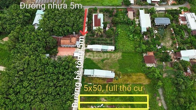 5x50 đường bê tông thông. Gần ủy ban. gần KCN. 590TR