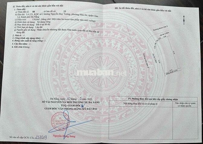 chủ cần bán lô góc nhơn hoà 3 sau bến xe  Quý khách mua nhanh liên hệ