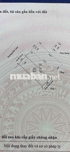 Bán nhà 2 tầng - mặt tiền Bùi Lâm, Nại Hiên Đông, Sơn Trà, Đà Nẵng