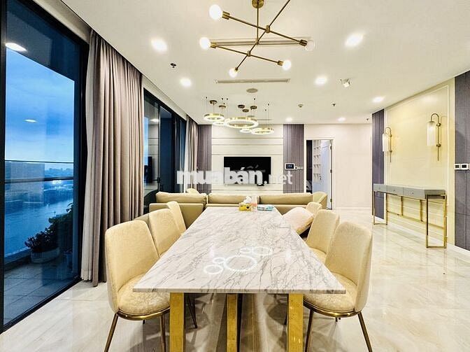 Căn hộ 3PN vòng cung view Bitexco + sông Q1 tại Vinhomes Golden River