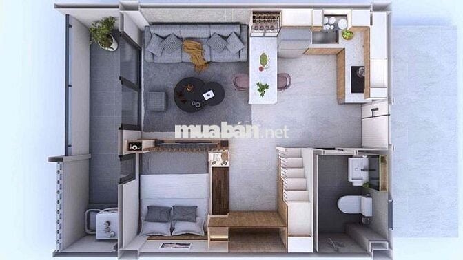 Căn hộ Bee home gần KCN Xuyên Á ngay mặt tiền 824
