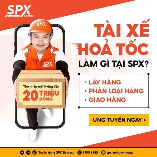 SHOPEE Cần Shipper Chạy Hỏa Tốc Part-time