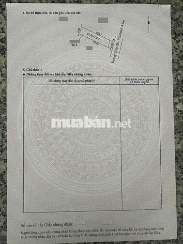 Đất gần VSIP 1, P Bình Hoà, Tp Thuận An.