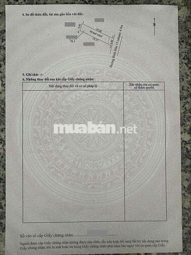 Đất gần VSIP 1, P Bình Hoà, Tp Thuận An.