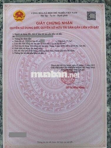 Đất gần VSIP 1, P Bình Hoà, Tp Thuận An.