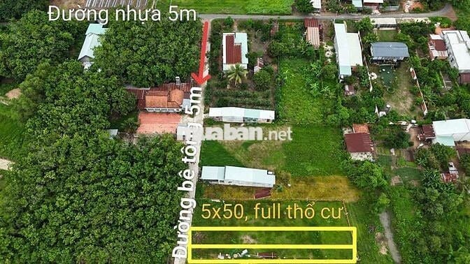 5x50 đường bê tông thông. Gần ủy ban. gần KCN. 590TR