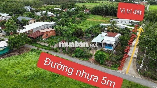 5x50 đường bê tông thông. Gần ủy ban. gần KCN. 590TR