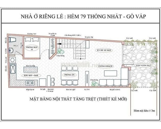 Nhà CHÍNH CHỦ chỉ 91tr/m2 1 trệt 1 lầu nở hậu Thống Nhất,P11,Gò Vấp