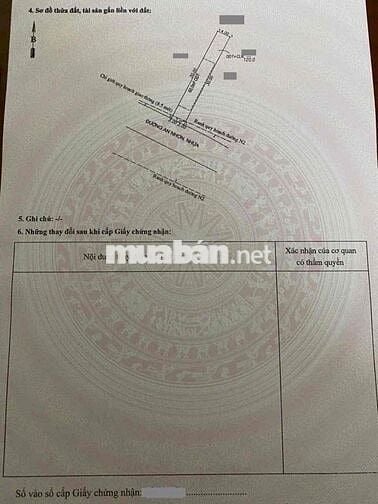Đất mặt tiền Kinh doanh, gần Ngã Tư Chiêu liêu, P Tân Bình, Tp Dĩ An.