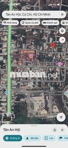 Bán đất 156m2 - Nguyễn Văn Khạ - Tân An Hội - Củ Chi . Giá 1tỷ100