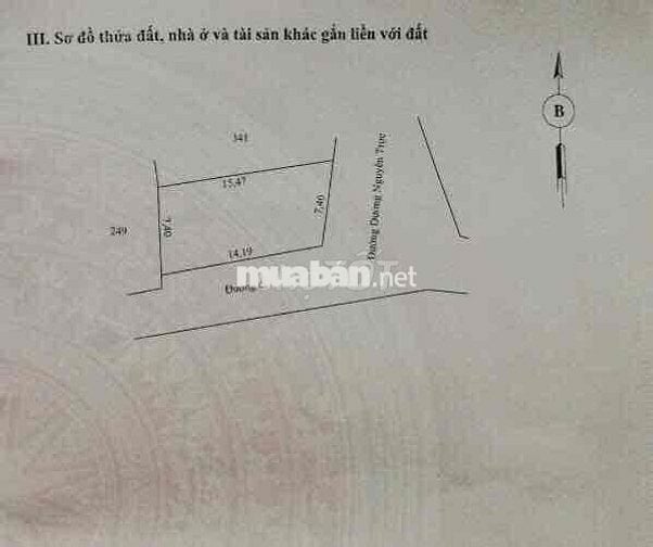 lô góc MẶT TIỀN DƯƠNG NGUYÊN TRỰC, view hồ