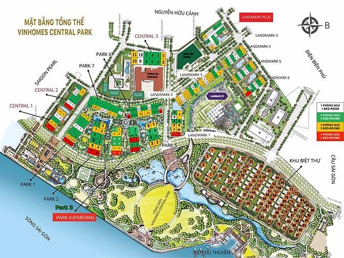 Bán hoặc cho thuê Căn hộ Vinhomes Central Park 3 phòng ngủ 98m2
