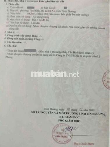 Đất đẹp kdc Lê Phong Tân Bình gần ngã tư Chiêu Liêu Dĩ An
