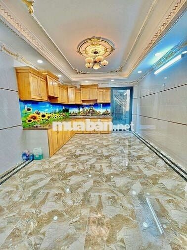Nhà mới 100% ( 4 x 17 có 3 lầu 5pn 5wc sân thượng)
