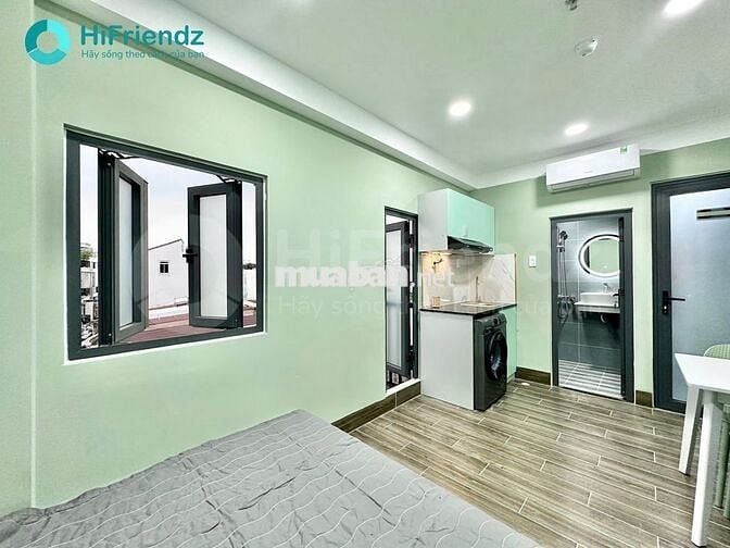 STUDIO FULL NỘI THẤT - BAN CÔNG - MỚI XÂY NGAY LOTTE NGUYỄN VĂN LƯỢNG