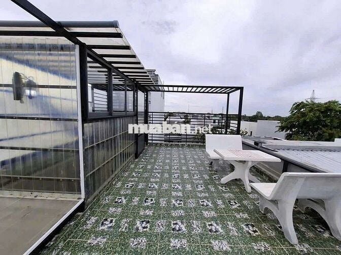CHO THUÊ NHÀ TRỆT LẦU sân thượnPHÚ AN ( ĐỐI DIỆN 586) 81MV6TR 3PN 2WC