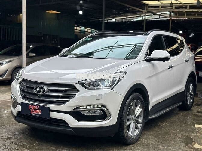 Hyundai Santafe 2016 2.4L 4WD,máy xăng, màu trắng