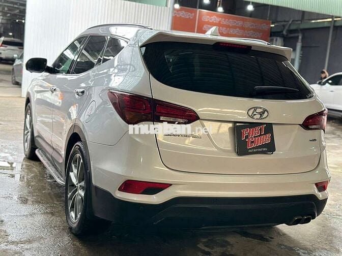 Hyundai Santafe 2016 2.4L 4WD,máy xăng, màu trắng