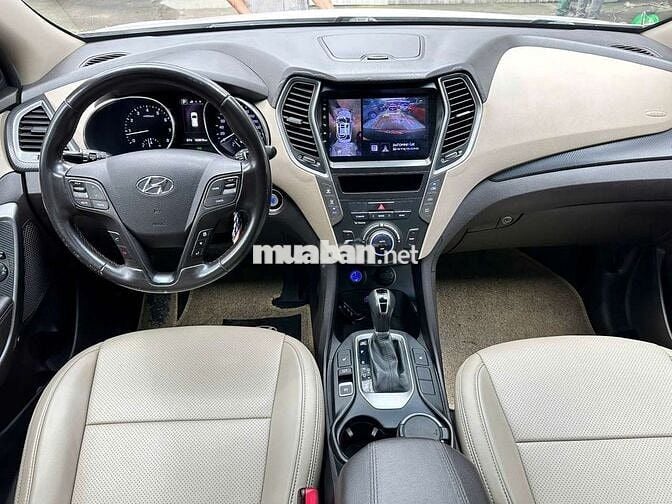 Hyundai Santafe 2016 2.4L 4WD,máy xăng, màu trắng
