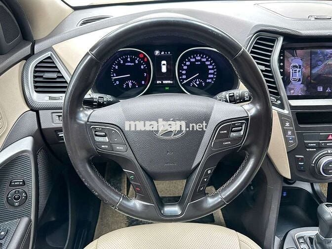 Hyundai Santafe 2016 2.4L 4WD,máy xăng, màu trắng