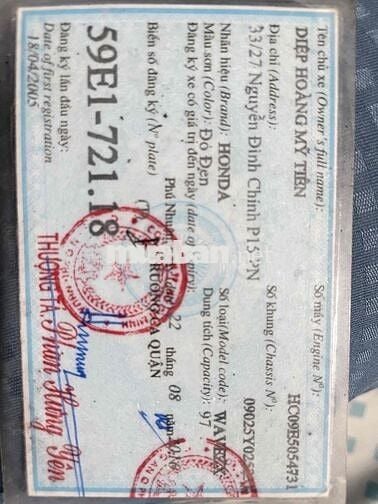 xe ware zx đời 2005 cần bán