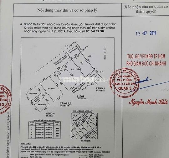 Cần Bán Căn Nhà Đẹp Hẻm 262 Lê Văn Sỹ Q3 - Vị trí đẹp, Nở hậu - 5 Tầng