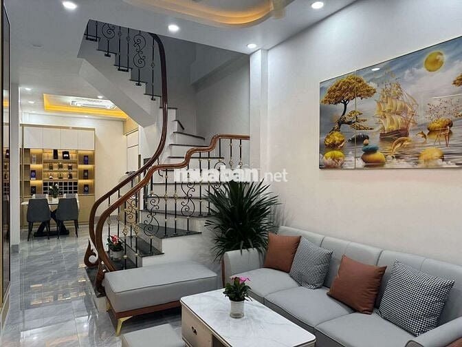 Nhà đẹp Gara oto 46m x5 tầng, 6 ngủ ,gara oto phố Khương hạ