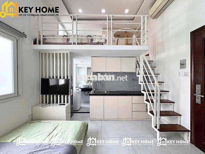 DUPLEX ĐẦY ĐỦ NỘI THẤT- Ở được 4 người. Gần Đầm Sen, An ninh Trống sẵn