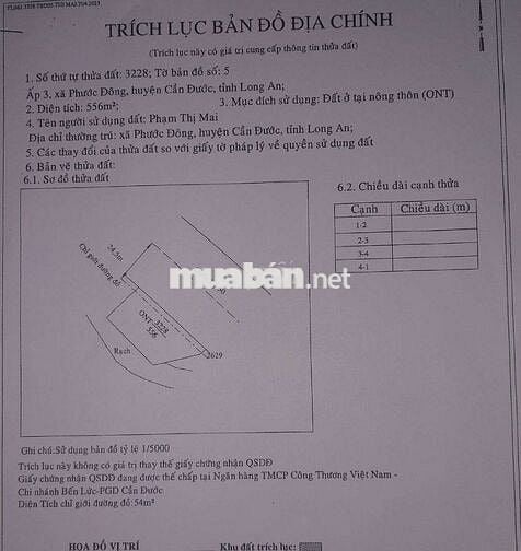 HOT - Bán 27m đất MT đường QL50 (556m2 Full TC), Phước Đông, Cần Đước